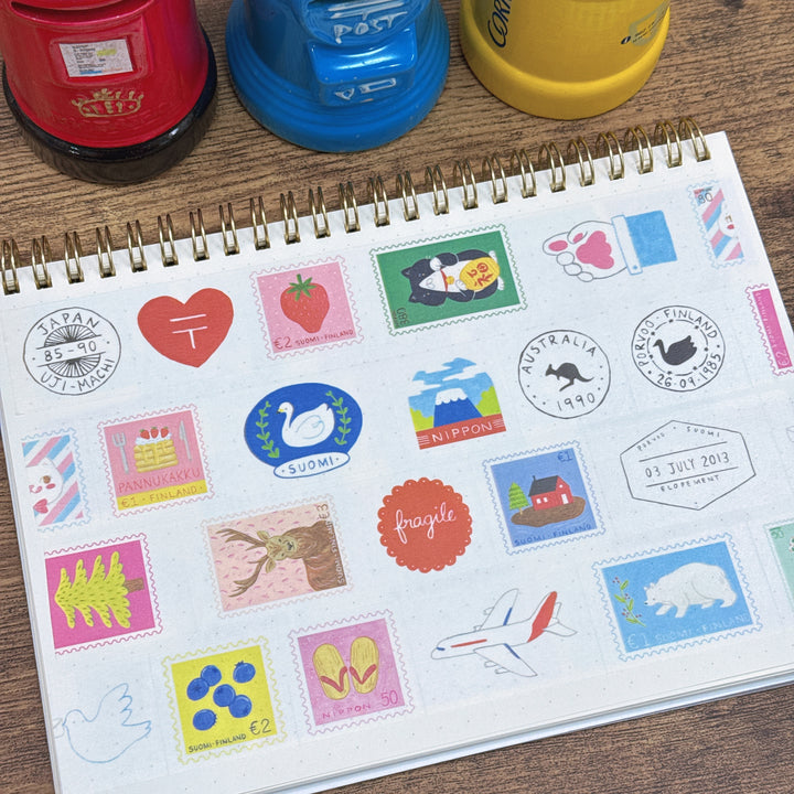(MT066) Rainbowholic x Niina Aoki Airmail Easy Cut Washi Tape