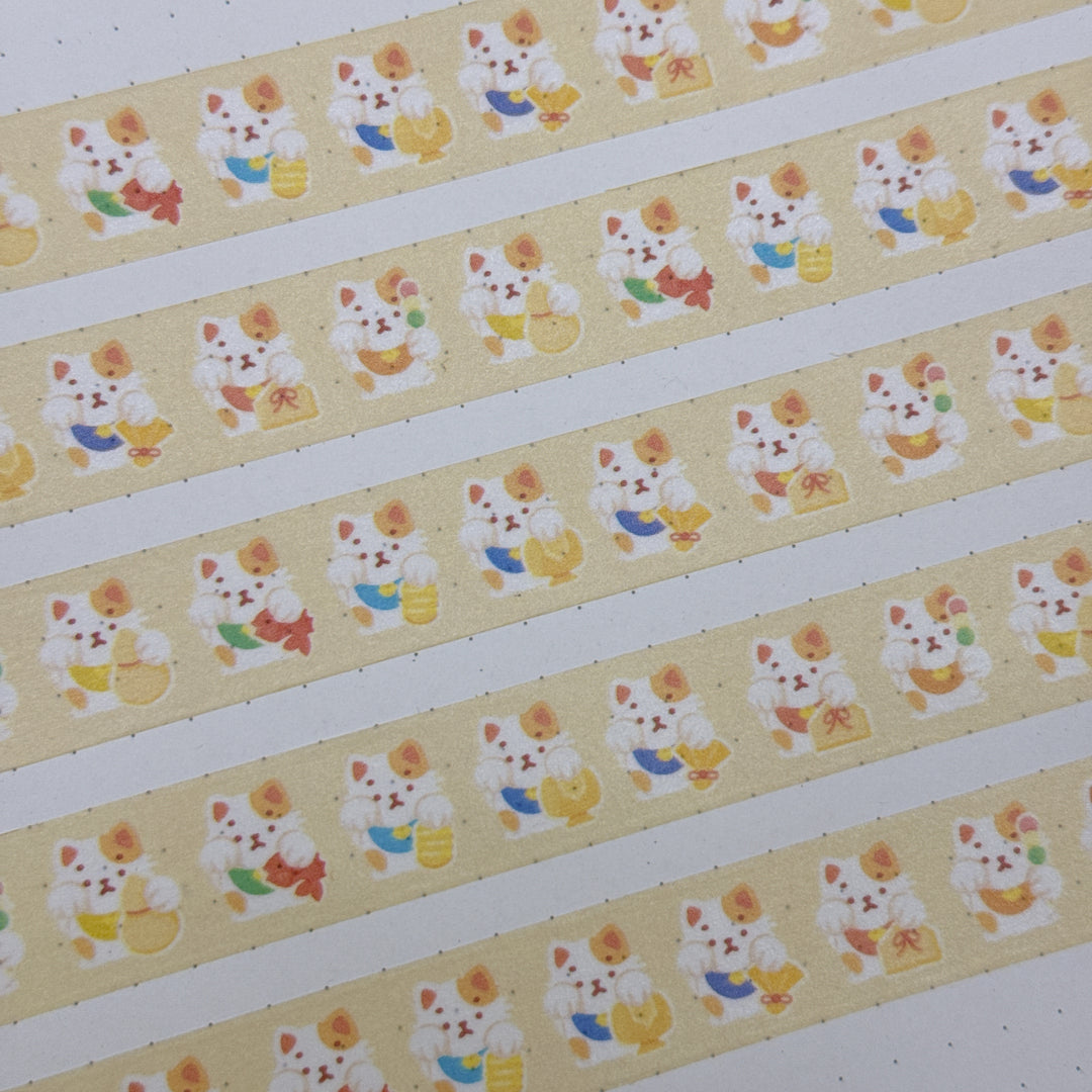 (MT119) Original Rainbowholic x Tazdaunicorn Rainbow Lucky Cat Washi Tape