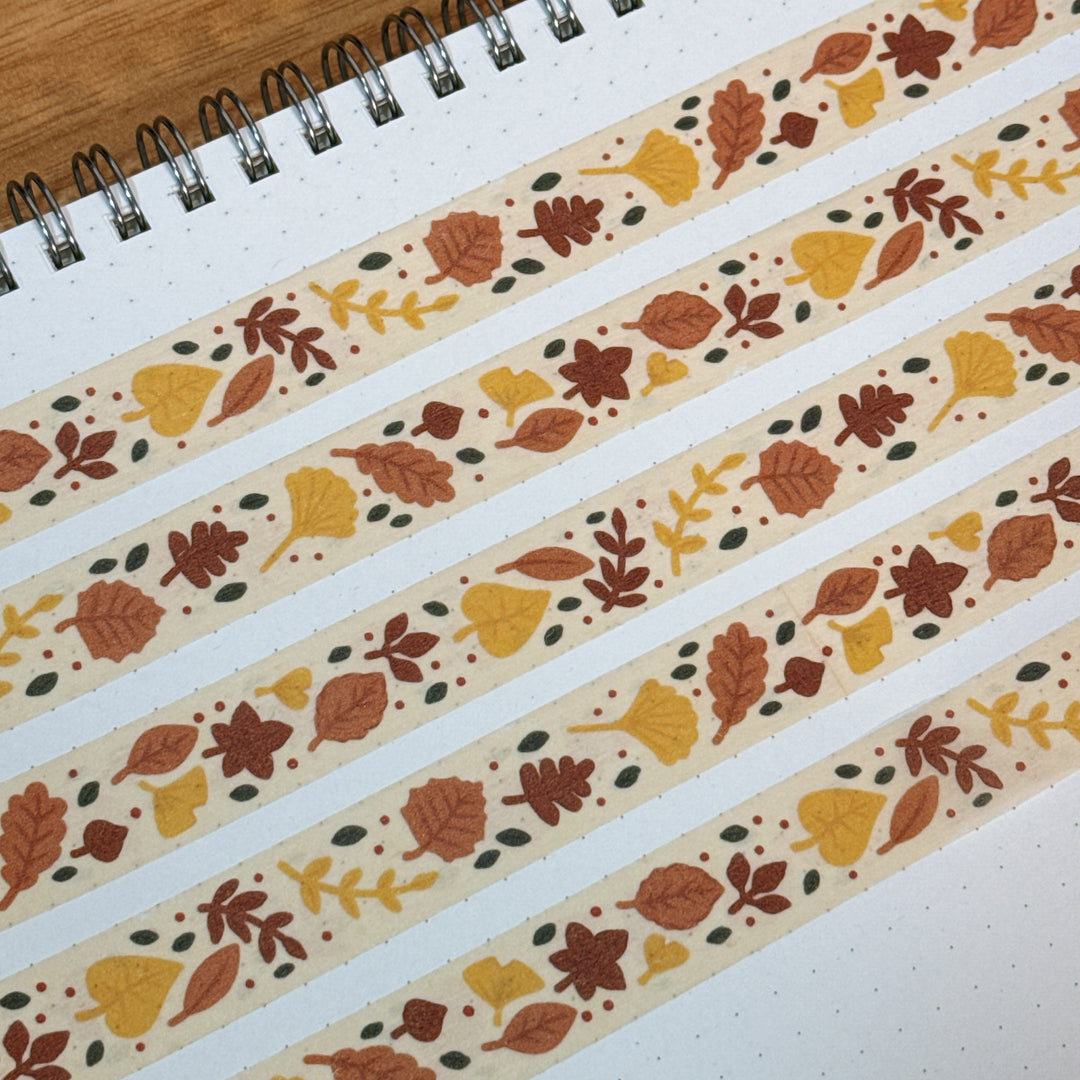 (MT109) Original Rainbowholic x Tazdaunicorn Autumn Patterns Washi Tape