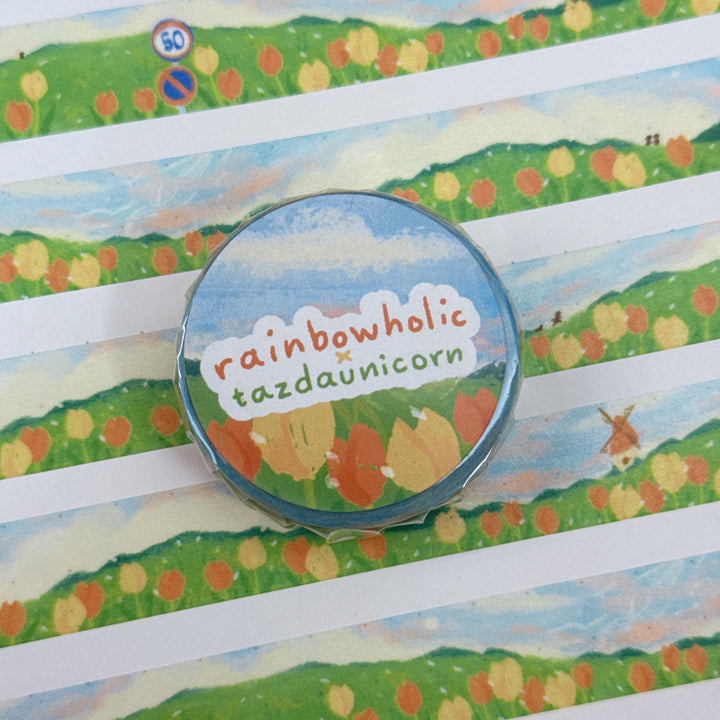 (MT129) Original Rainbowholic x Tazdaunicorn Beautiful Scenery Washi Tape