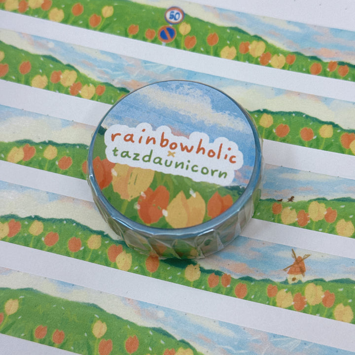 (MT129) Original Rainbowholic x Tazdaunicorn Beautiful Scenery Washi Tape