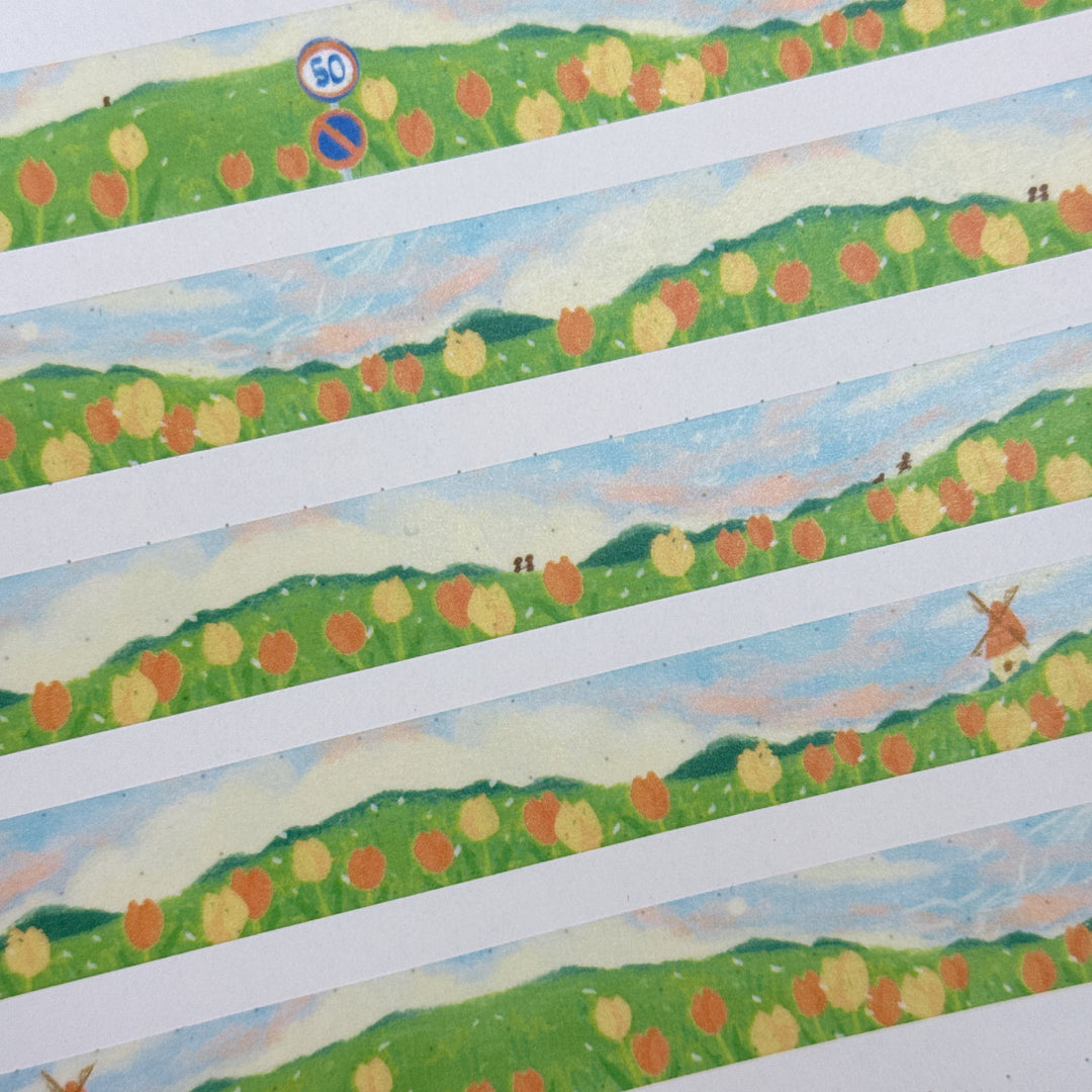 (MT129) Original Rainbowholic x Tazdaunicorn Beautiful Scenery Washi Tape