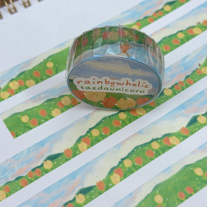 (MT129) Original Rainbowholic x Tazdaunicorn Beautiful Scenery Washi Tape
