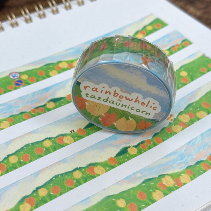 (MT129) Original Rainbowholic x Tazdaunicorn Beautiful Scenery Washi Tape