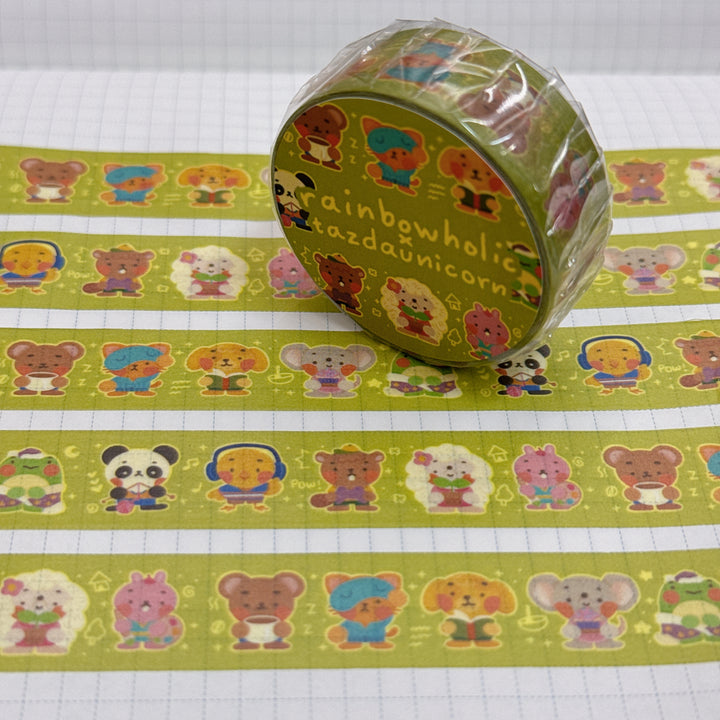 (MT120) Original Rainbowholic x Tazdaunicorn Cozy Hobbies Washi Tape