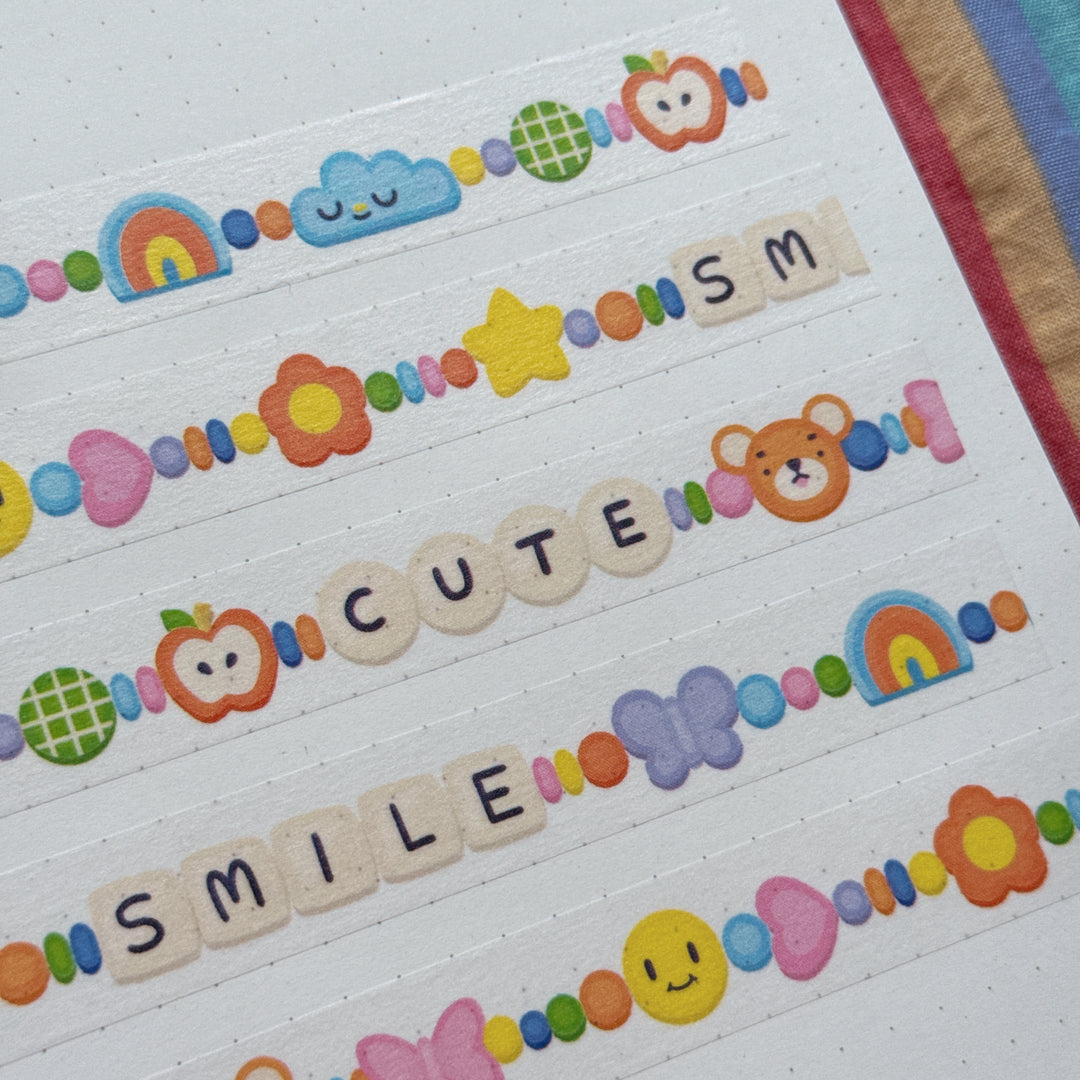 (MT140) Original Rainbowholic x Tazdaunicorn Friendship Bracelet Washi Tape