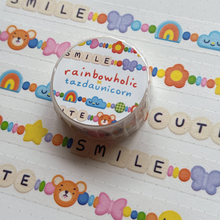 (MT140) Original Rainbowholic x Tazdaunicorn Friendship Bracelet Washi Tape