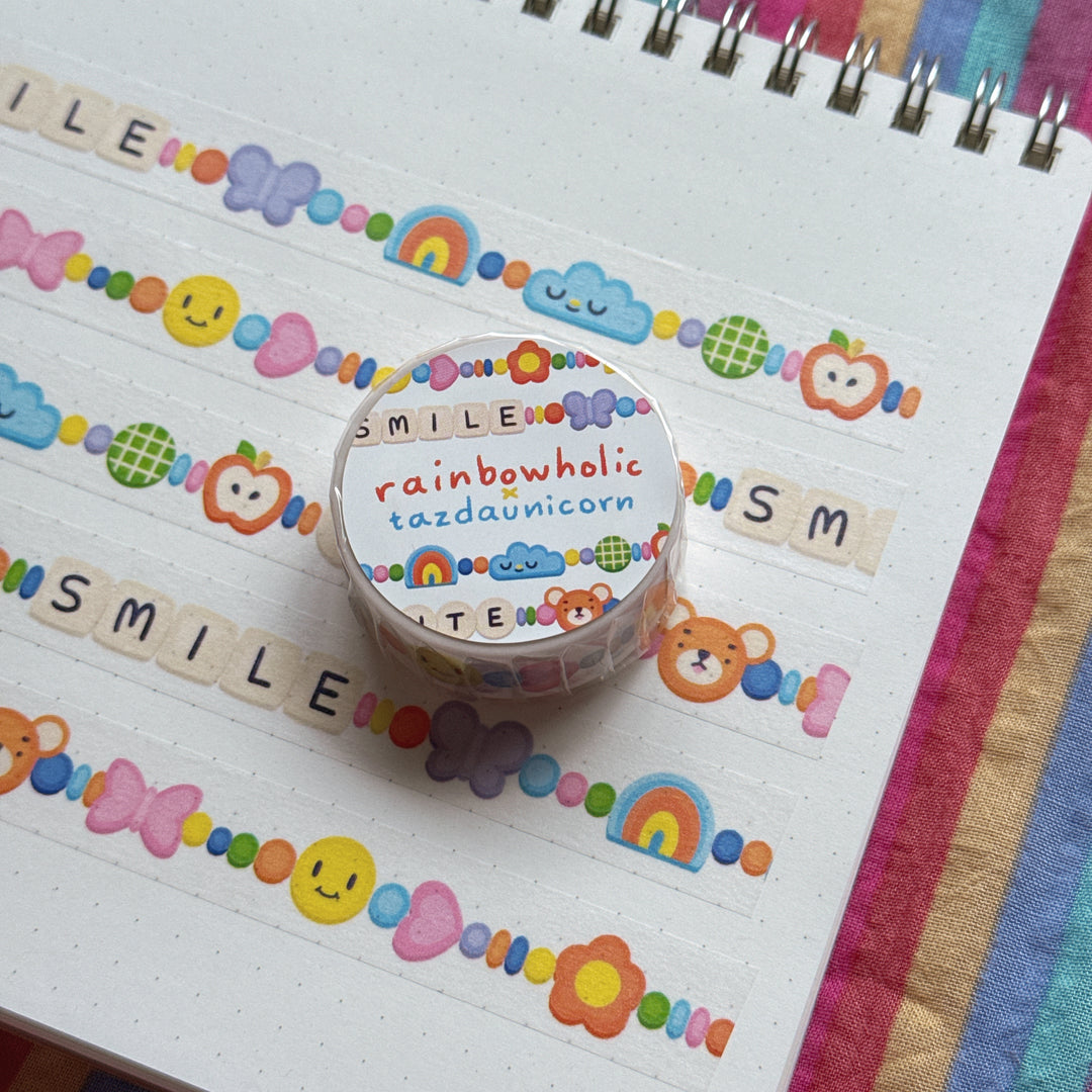 (MT140) Original Rainbowholic x Tazdaunicorn Friendship Bracelet Washi Tape