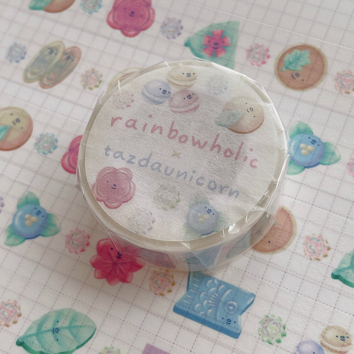 (MT059) Original Rainbowholic x Tazdaunicorn Japanese Sweets Washi Tape
