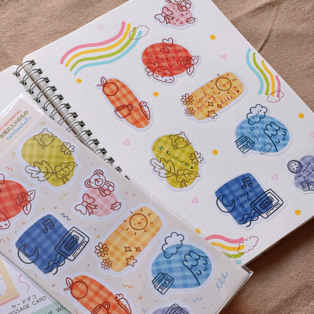 (DS017) Rainbowholic Daily Seal - My Favorites Sticker