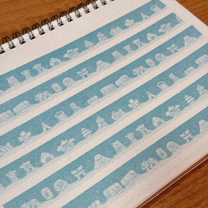 (MT111) Original Rainbowholic x Tazdaunicorn Japan Snowman Washi Tape