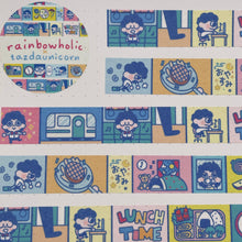 Load image into Gallery viewer, (MT070) Original Rainbowholic x Tazdaunicorn Daily Life Routine Washi Tape
