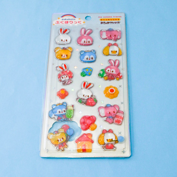 [Pre-Order] Rainbowholic x Ochame Friends Pukuholic 3D Sticker (4 Designs)