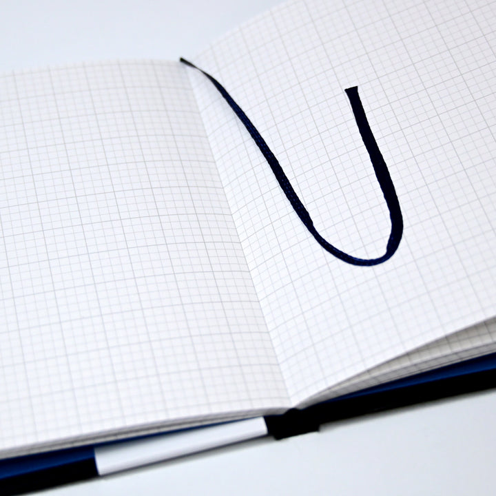 Grandpa Notebook Flat Opening Mini Notebook Black