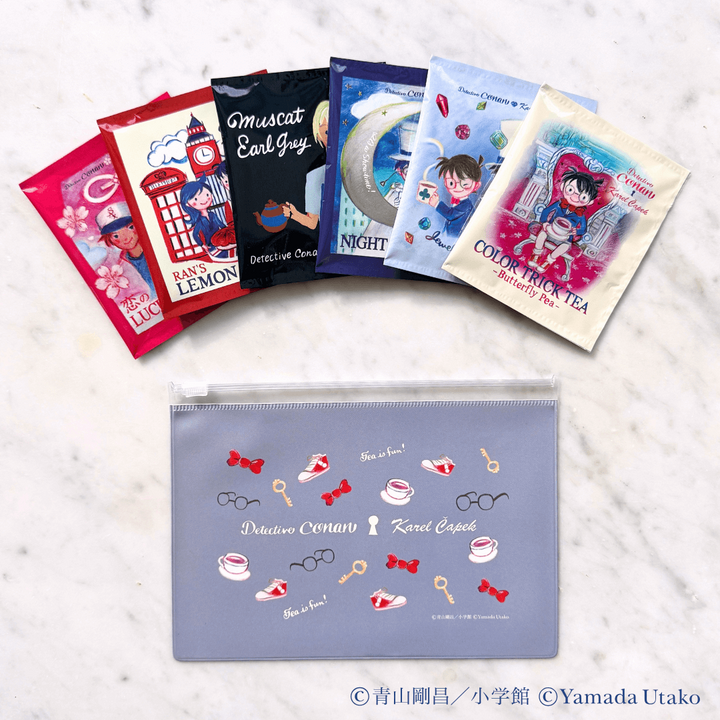 Karel Capek x Detective Conan Tea Is Fun Pouch Set (6 pcs.)