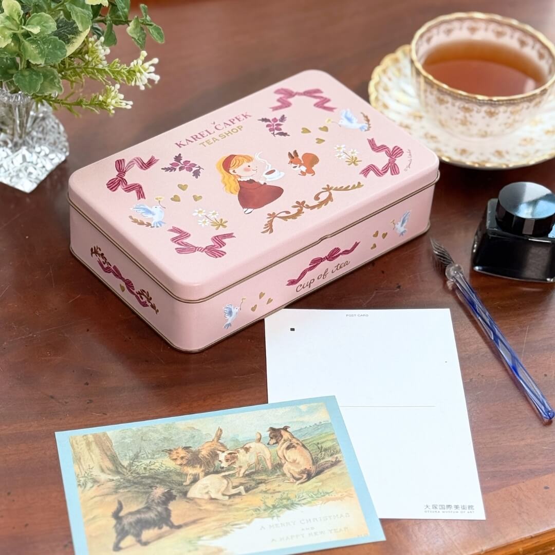 [Édition limitée] Boîte en fer blanc pour amateurs de thé Karel Capek / Garden Alice (10 pièces)