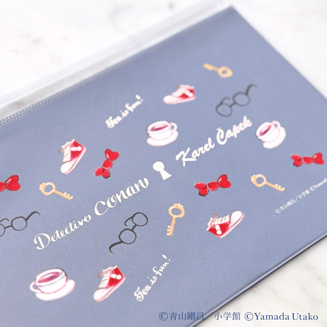 Karel Capek x Detective Conan Tea Is Fun Pouch Set (6 pcs.)