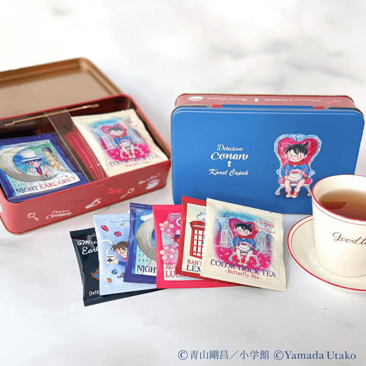 Karel Capek x Detective Conan Tricky Tea Time Tin Can + Acrylic Clip (10 pcs.)