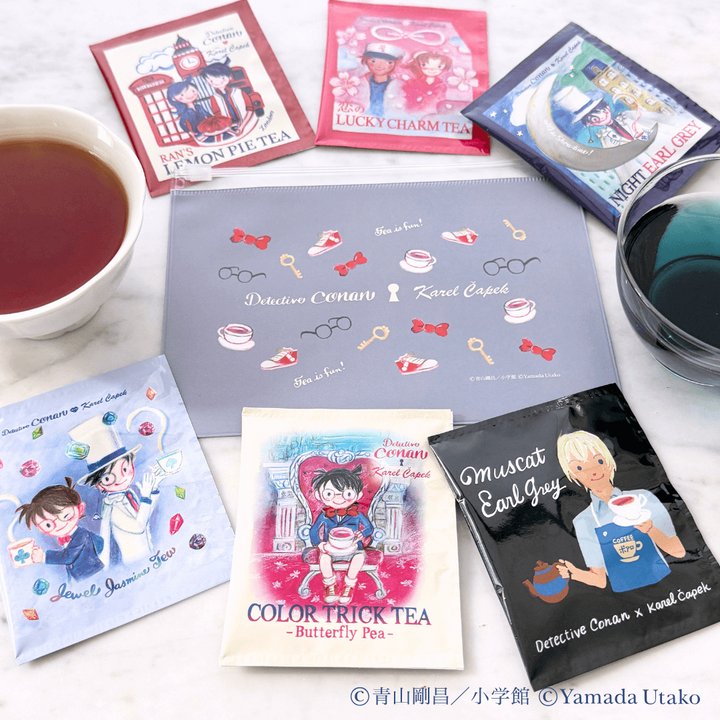 Karel Capek x Detective Conan Tea Is Fun Pouch Set (6 pcs.)