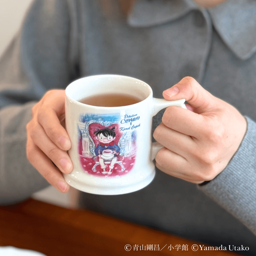 Karel Capek x Detective Conan Ceramic Mug