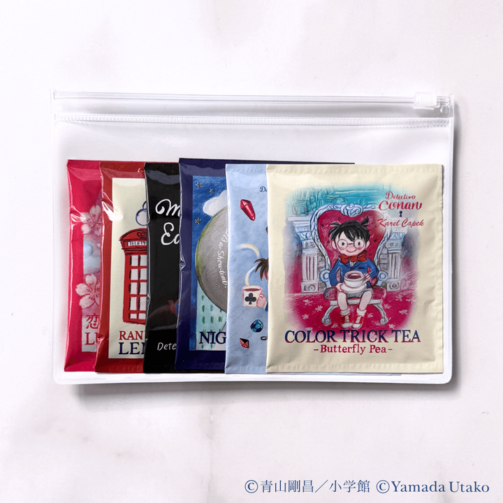 Karel Capek x Detective Conan Tea Is Fun Pouch Set (6 pcs.)