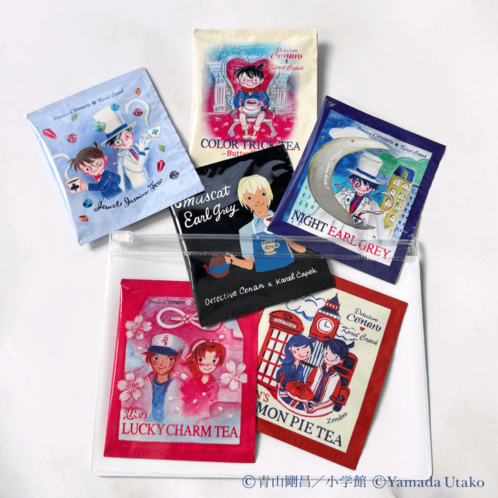 Karel Capek x Detective Conan Tea Is Fun Pouch Set (6 pcs.)