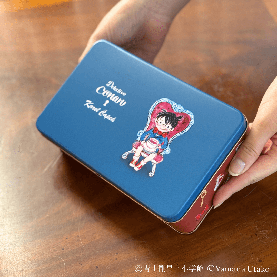 Karel Capek x Detective Conan Tricky Tea Time Tin Can + Acrylic Clip (10 pcs.)