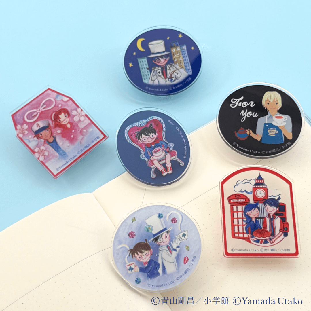 Karel Capek x Detective Conan Tricky Tea Time Tin Can + Acrylic Clip (10 pcs.)