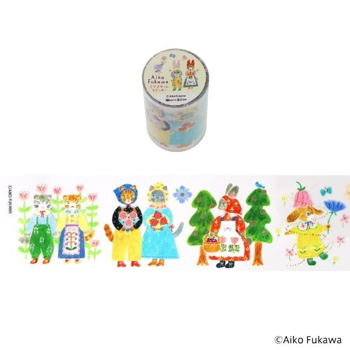 Komamono Lab Clear Tape Sticker Roll Aiko Fukawa