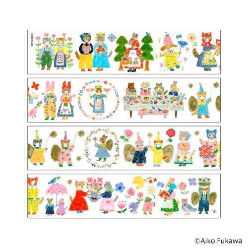Komamono Lab Clear Tape Sticker Roll Aiko Fukawa