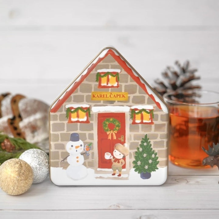 Karel Capek Holiday Tea House Tin Can (10 pcs. Tea Bags)