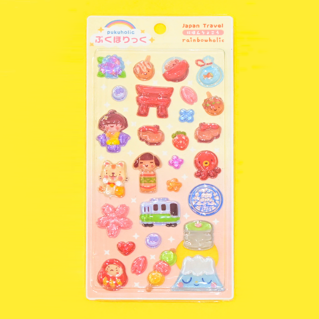 [Pre-Order] Rainbowholic Originals Pukuholic 3D Sticker (4 Designs)