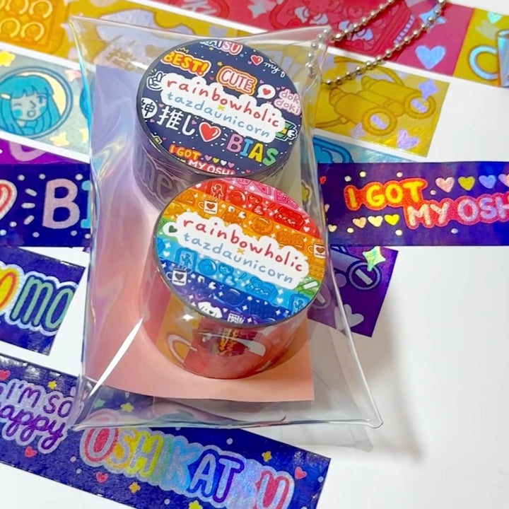 Original Rainbowholic Oshikatsu Tape and Pouch Set