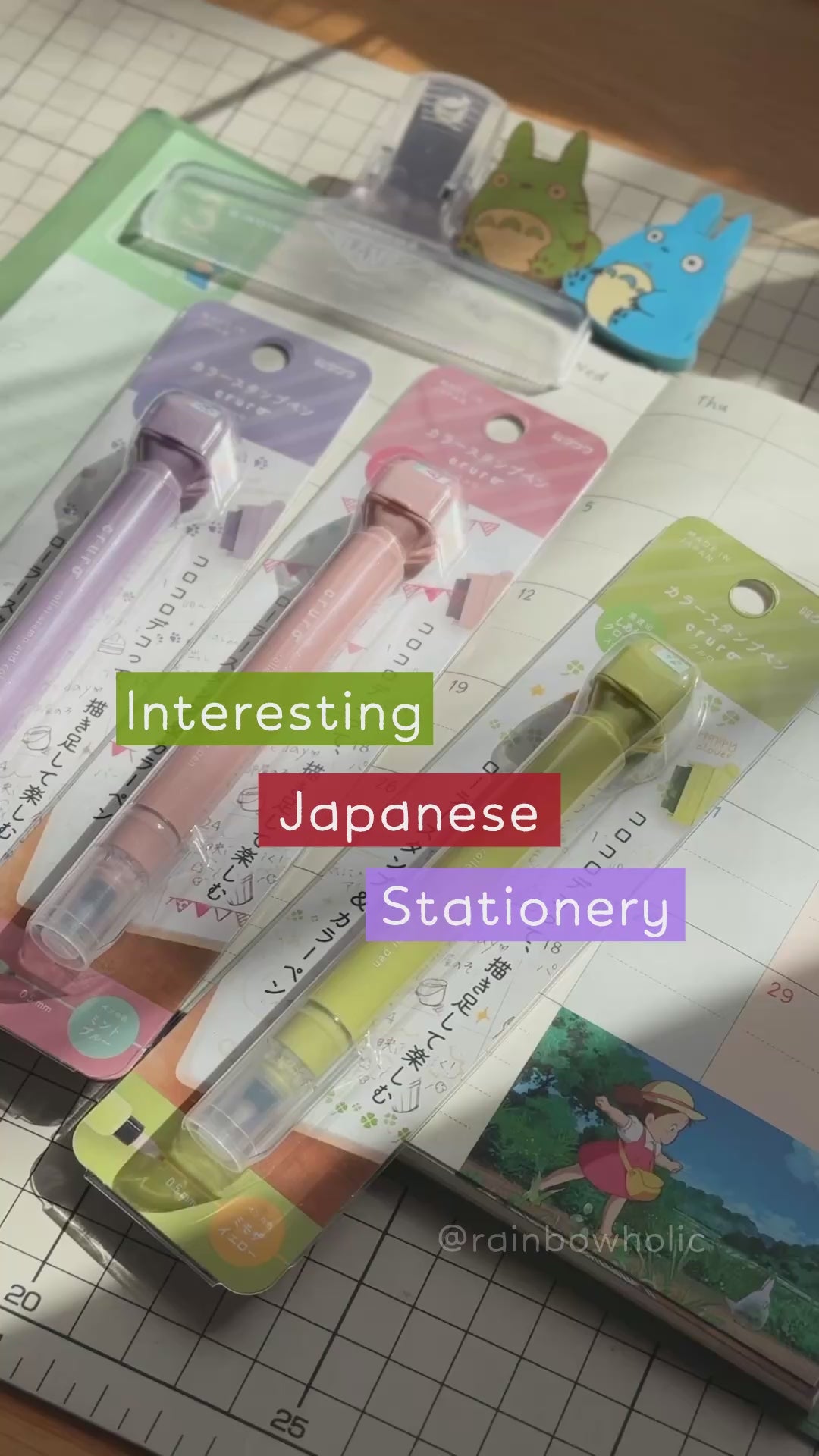 Kutsuwa Cruro Roller Stamp and Color Pen
