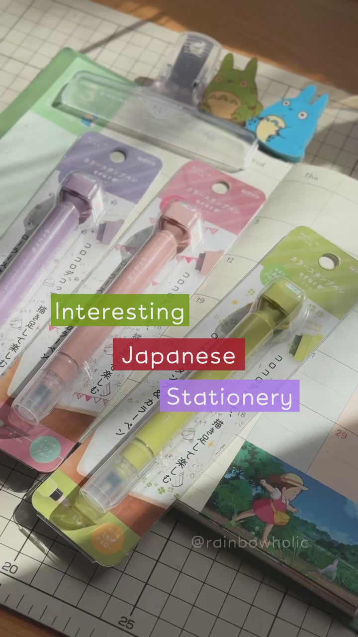 Kutsuwa Cruro Roller Stamp and Color Pen
