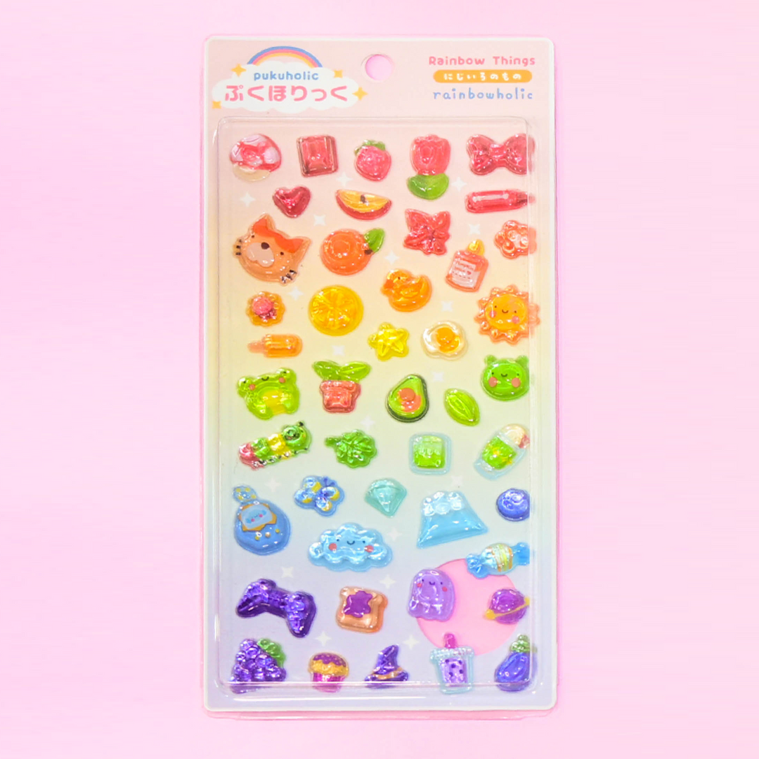 [Pre-Order] Rainbowholic Originals Pukuholic 3D Sticker (4 Designs)