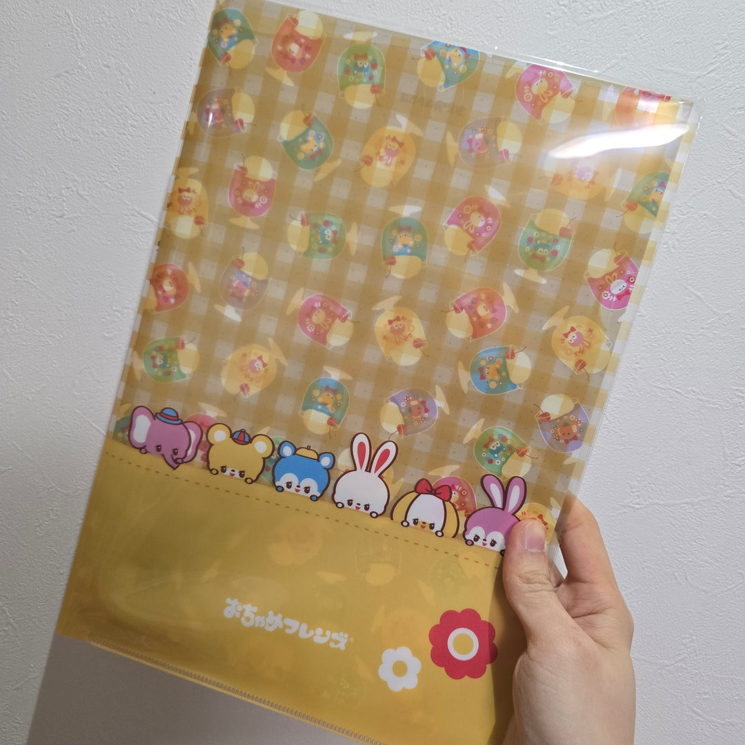 Ochame Friends A4 Clear File & Design Paper Set (5 designs × 4 sheets)