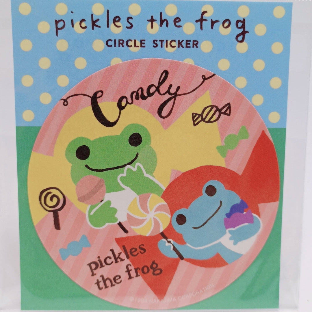 Circle Sticker Pickles the Frog (CANDY)
