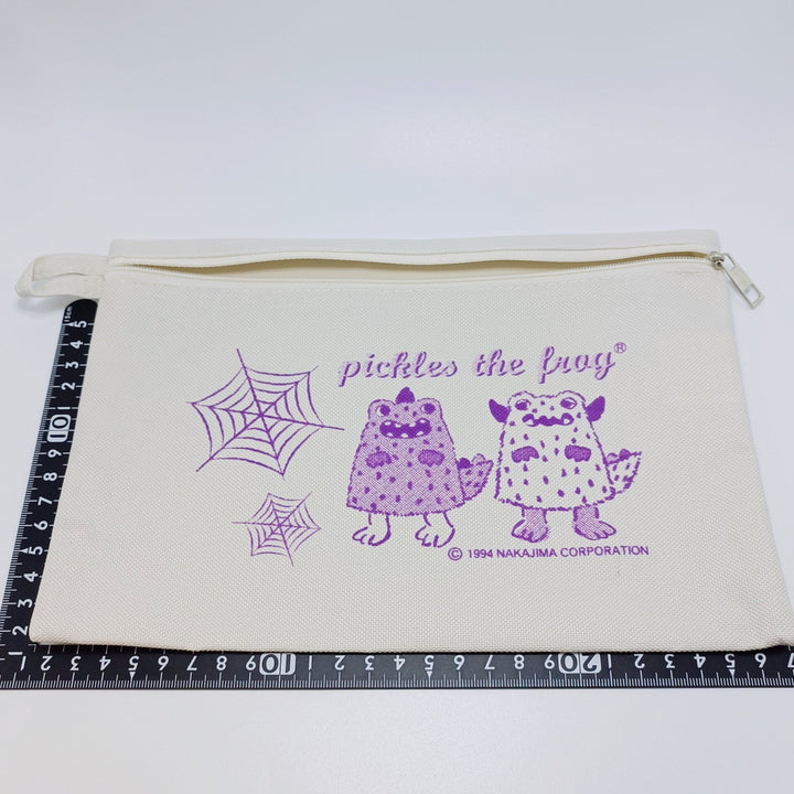 Halloween Pickles the Frog Stationary Zipper Pouch