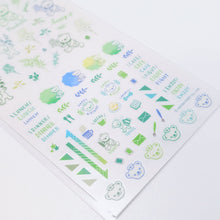 Load image into Gallery viewer, Posukuma Planner Sticker (Nature Green)
