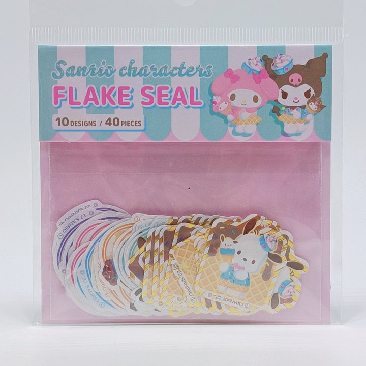 Kuromi + My Melody + Sanrio characters flake seal set