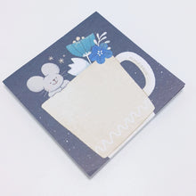 Load image into Gallery viewer, Original Rainbowholic x Mandie Kuo Mouse &amp; Cup Memo Pad (50 sheets)
