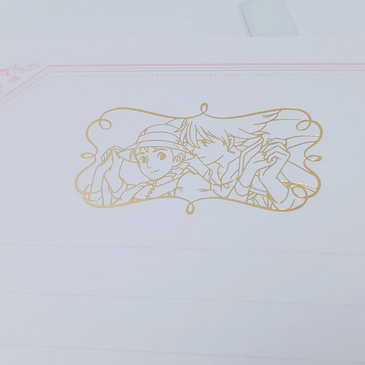 Howl's Moving Castle Gold Foil Stamping Letter Set