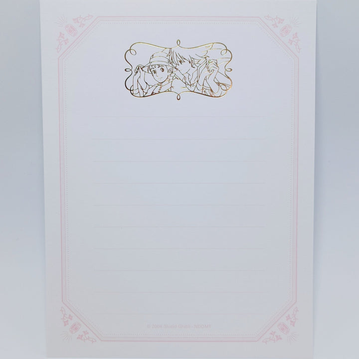 Howl's Moving Castle Gold Foil Stamping Letter Set