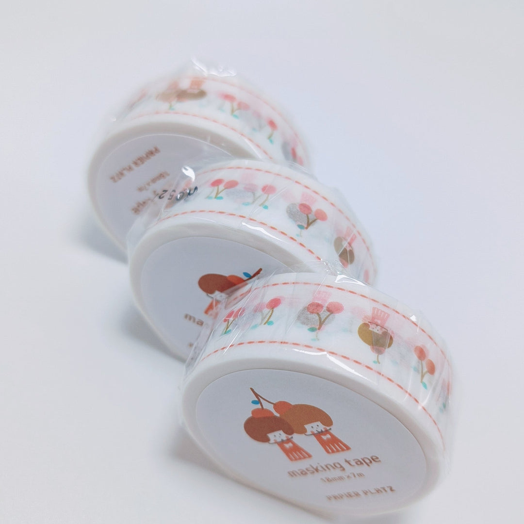 mizutama  white cherry washi tape