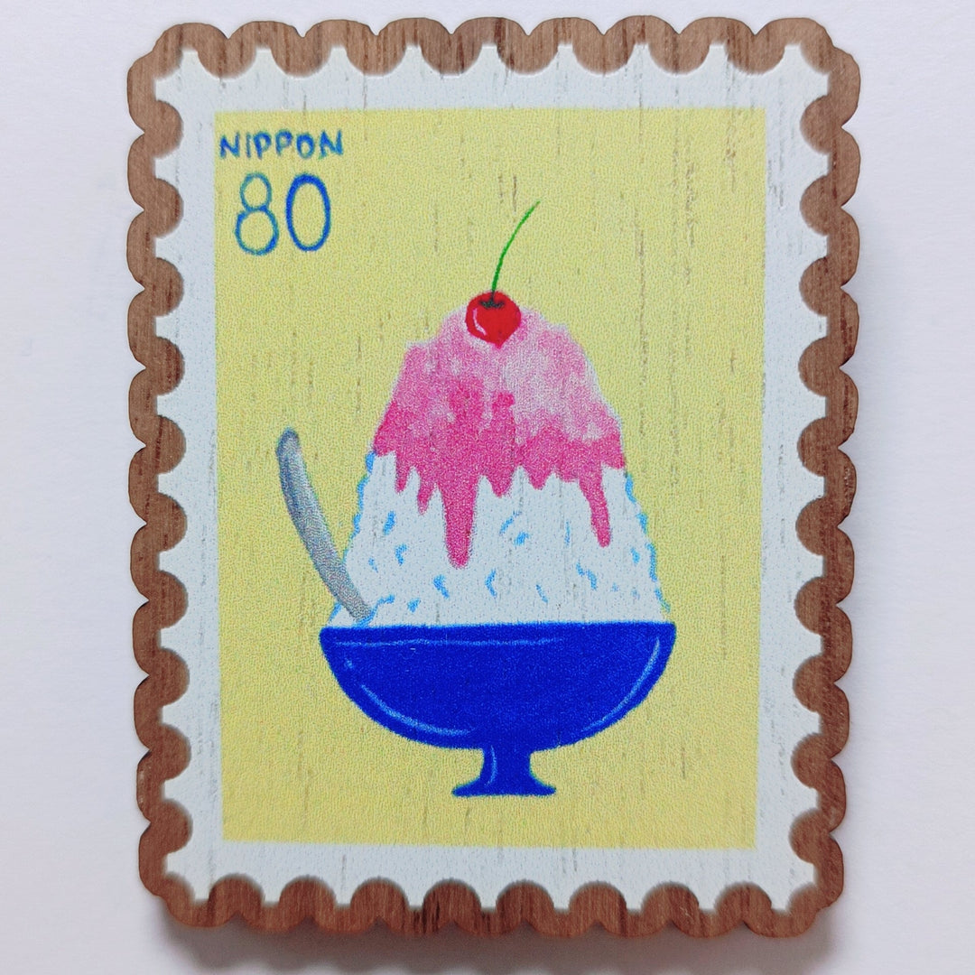 Nina Aoki wooden shaved ice pin