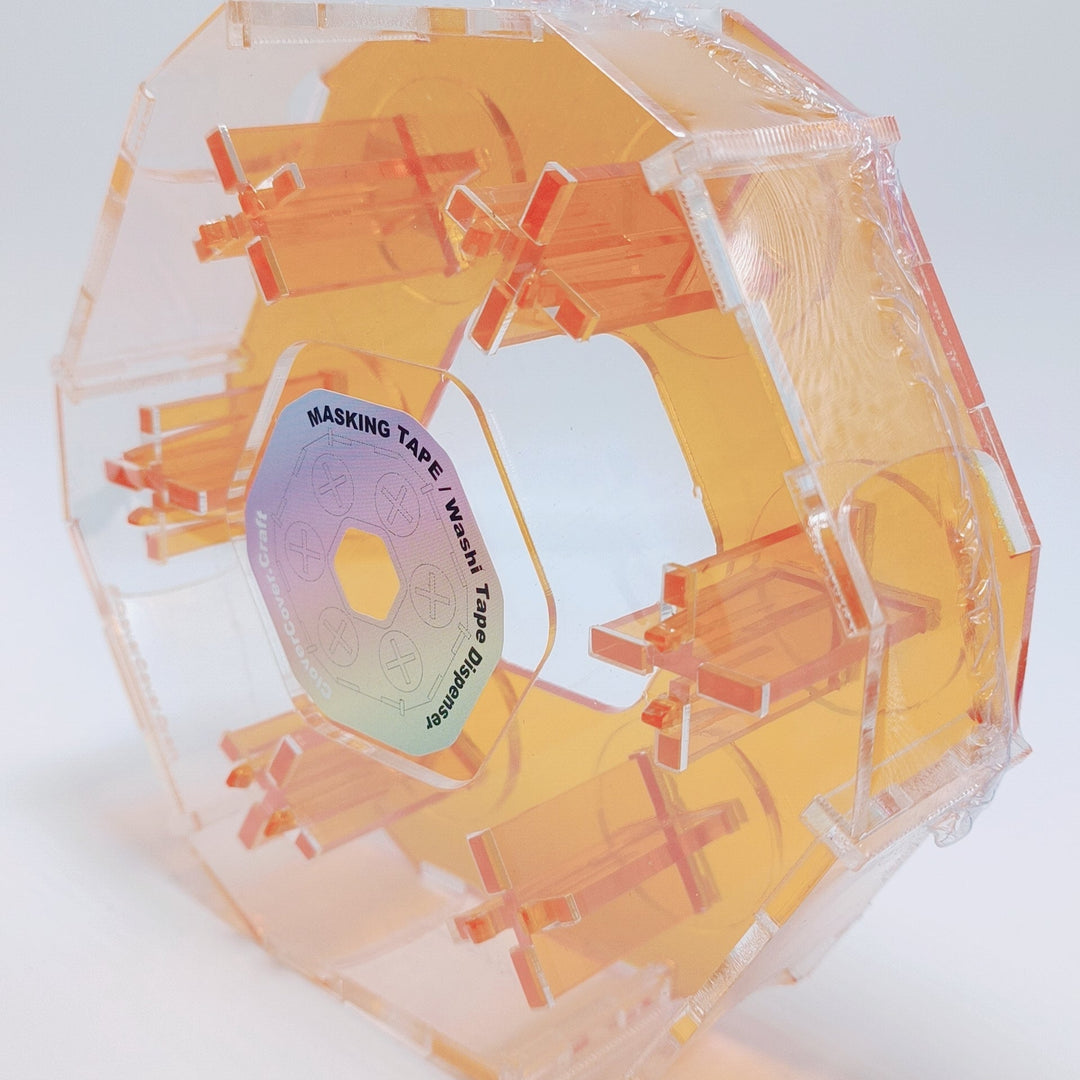 Orange masking tape (washi tape) wheel cutter