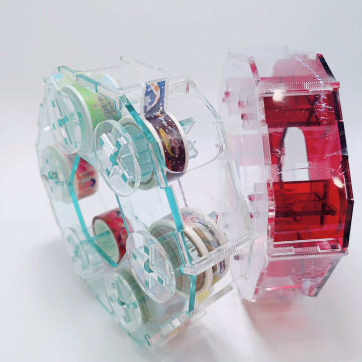 Red masking tape (washi tape) wheel cutter