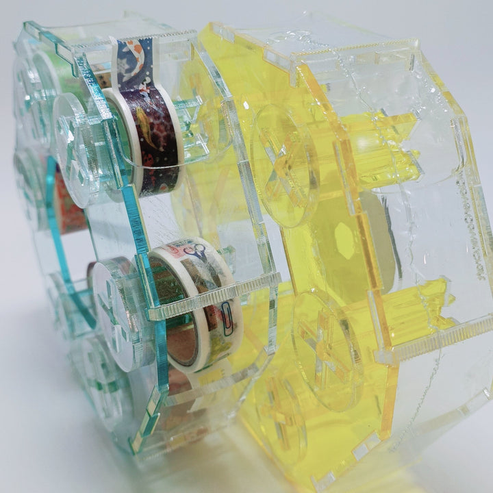 Yellow masking tape (washi tape) wheel cutter