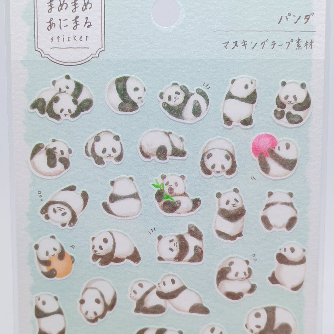 Set de papelería con pegatinas y notas de animales kawaii